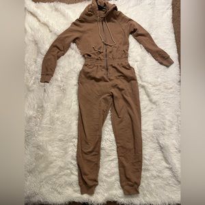 Coffee brown jumpsuit